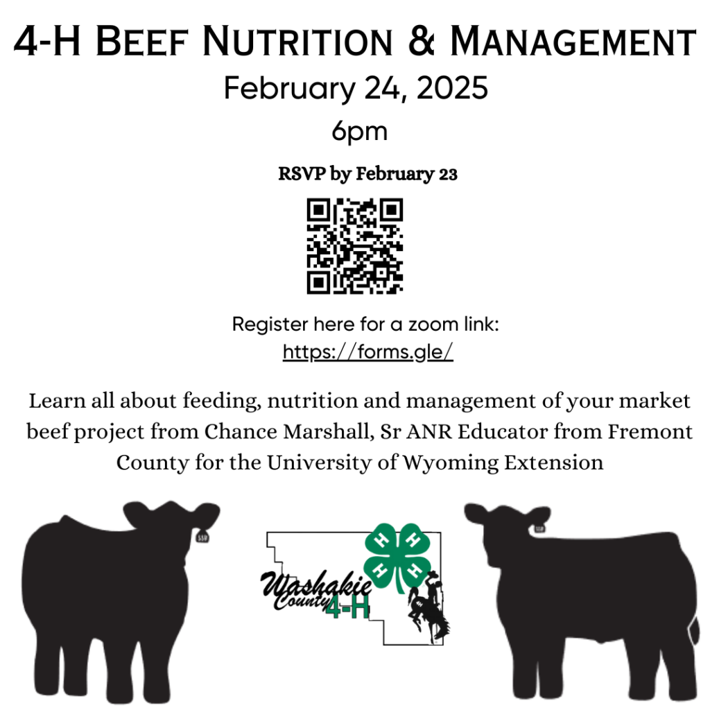 Beef Project Beef Nutrition and Management of your Market Beef | Washakie County 4-H